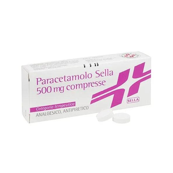 Paracetamolo Sella 500 mg Analgesico Antipiretico 30 Compresse