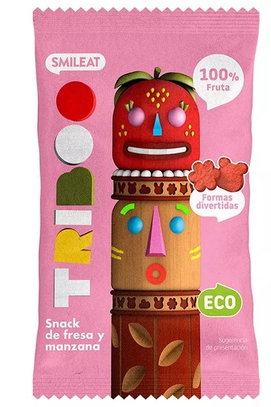 Smileat Triboo Snack Aardbei en Appel Eco 25 gr