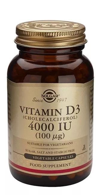 Solgar vitamina D3 4000 UI (Colecalciferol) 60 comprimidos