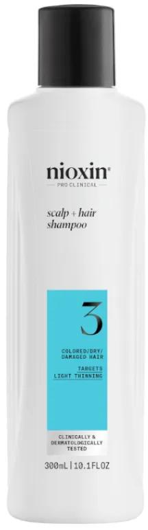 Nioxin 3 Shampoo für gefärbtes Haar, mild schwächend, 300 ml