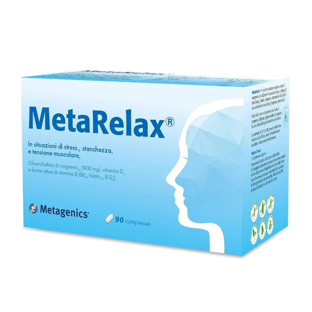 Metagenics Metarelax New Integratore contro Stanchezza, Stress e Tensione muscolare 90 Compresse