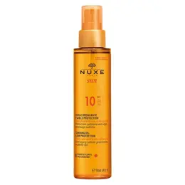 Nuxe Sun Huile Bronzante SPF10 Faible Protection Visage et Corps 150ml