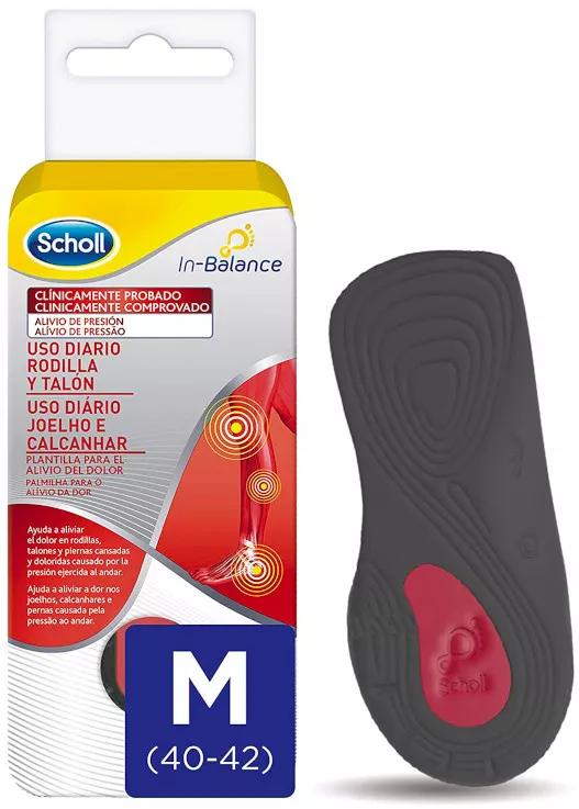 Scholl Plantilla Uso Diario Rodilla y Talón Talla M