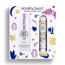 Roger & Gallet Coffret Eau Parfumée Bienfaisante Feuille De Thé 30 Ml Et Sa Crème Mains 30 Ml