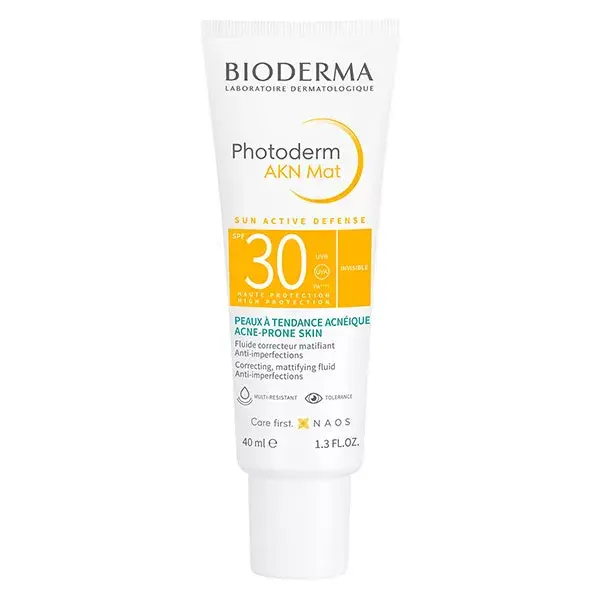 Bioderma Photoderm AKN Mat Anti-Imperfection Matte Sun Protection for Mixed Skin SPF30 40ml