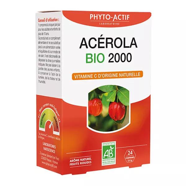 Phytoactif Acerola bio 2000 24 tabletas