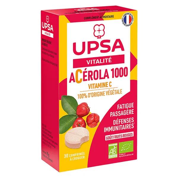 UPSA Acérola 1000 Bio 30 comprimés à croquer