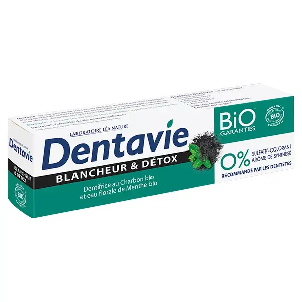Dentavie Dentifrice Blancheur et Détox Bio 75ml