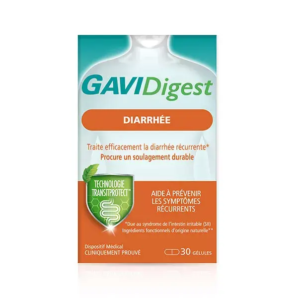 GAVIDigest Diarrhée soulage et prévient les symptômes intestinaux récurrents x30