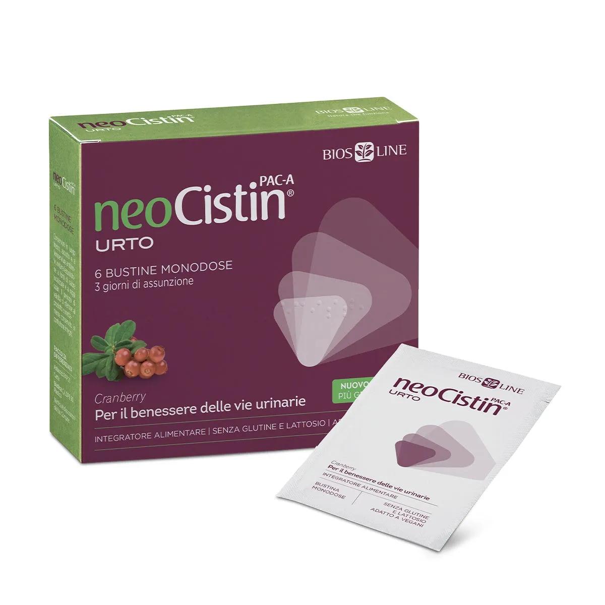 Neocistin Pac A Urto Integratore Per Le Vie Urinarie 6 Bustine