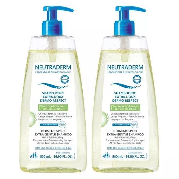 Neutraderm Champú Extra-Suave Dermo-Respect Lote de 2 x 500ml