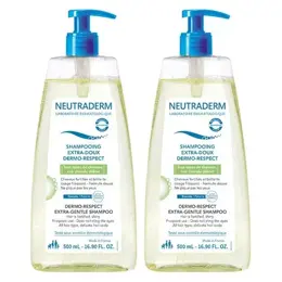 Neutraderm Shampoing Extra-Doux Dermo-Respect Lot de 2 x 500ml