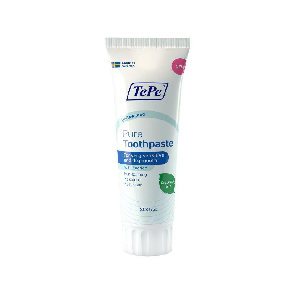 TePe Pure Dentifricio Non Aromatizzato 75 ml 