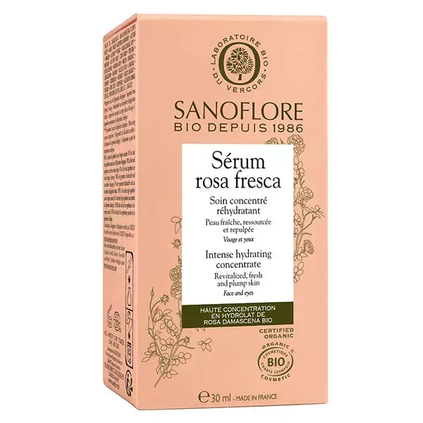Sanoflore Rosa Fresca Concentré d'Eveil Hidratante 30ml