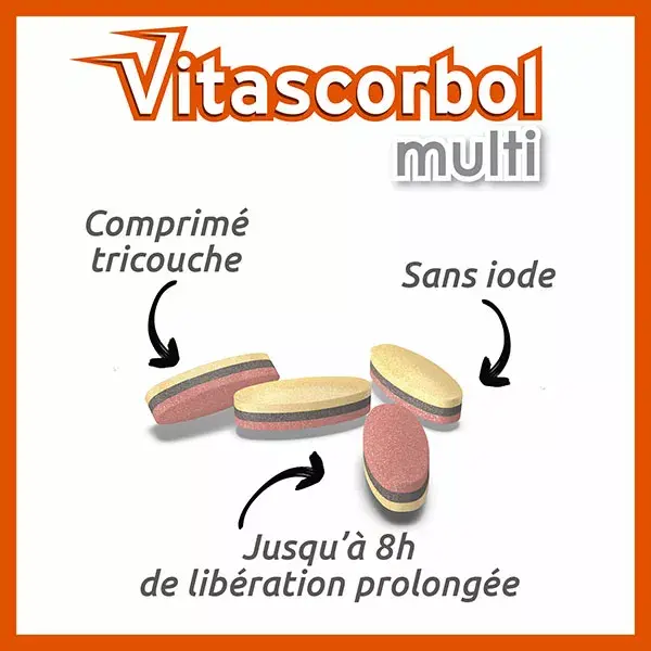 Vitascorbol Multi Sénior 30 comprimés
