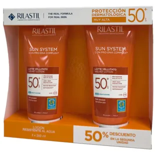 Rilastil Sun System Leche Protector Solar SPF50+ 2x200 ml