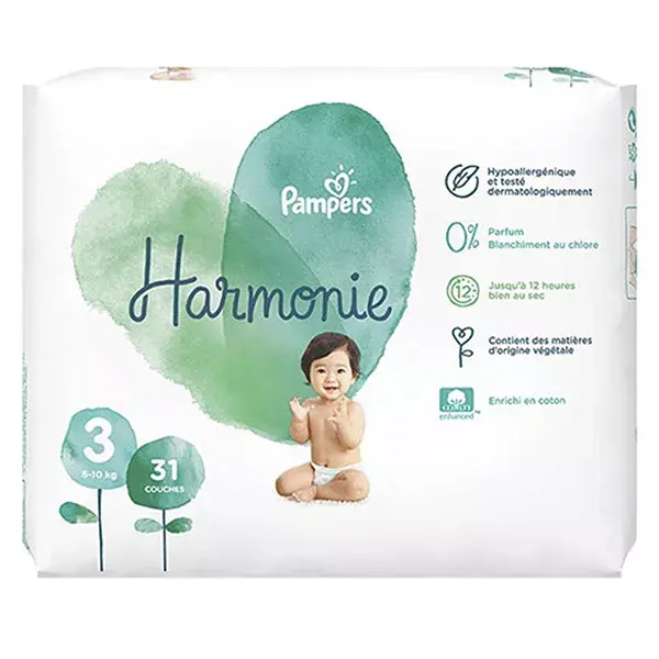 Pampers Harmonie T3 6-10kg 31 couches