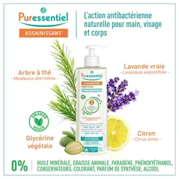 Puressentiel Assainissant Savon Liquide Surgras Aux 3 Huiles Essentielles Bio 500ml