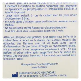 Humer Hygiène du Nez Solution Saline dès 1 mois Spray 100ml