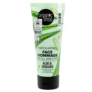 Organic Shop Aloe and Avocado Facial Scrub 75 ml