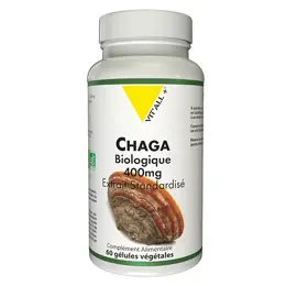 Vit'all+ CHAGA BIO 400mg Extrait standardisé 60 gélules végétales