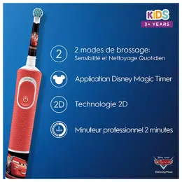 Oral-B Brosse à Dents Électrique Kids Cars +3ans