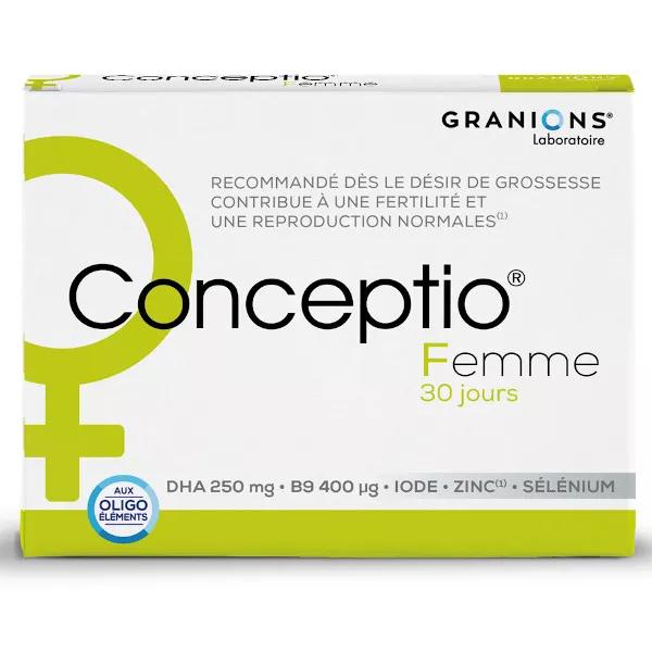Cuadro de mujer Granions Conceptio de 30 cpsulas y 30 cpsulas
