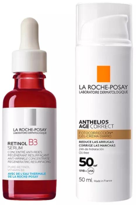 Sérum Rétinol B3 La Roche Posay 30 ml + Anthelios SPF50 Age Correct 50 ml 