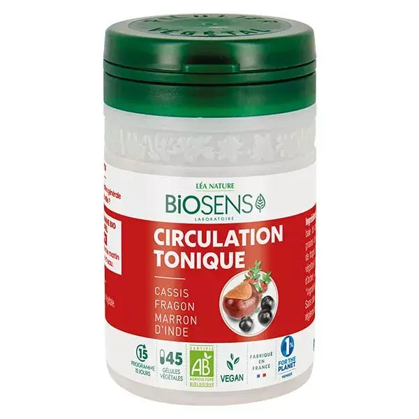 Biosens Circulation Tonique Bio 45 gélules végétales
