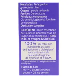 Naturactive Huile Essentielle Bio Géranium Bourbon 5ml