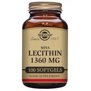 Solgar Soy Lecithin 1360 Mg 100 Soft Capsules