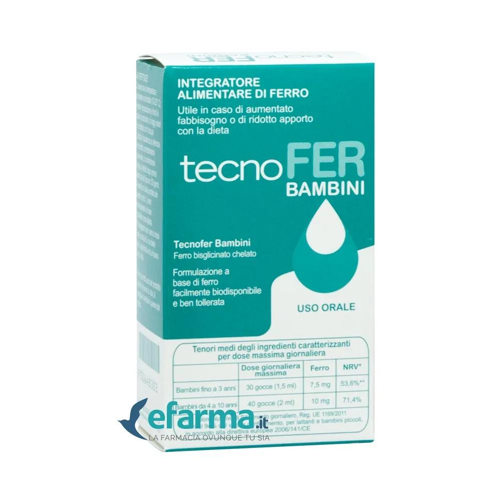 TecnoFer Bambini Integratore di Ferro Gocce 30 ml