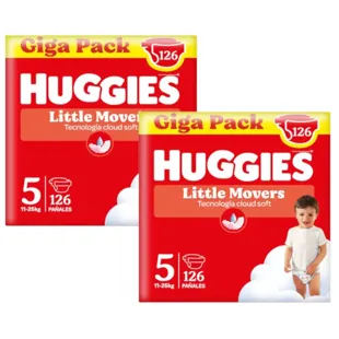 Huggies Little Movers Disney Diapers Size 5 (11-25 Kg) 2x126 Units