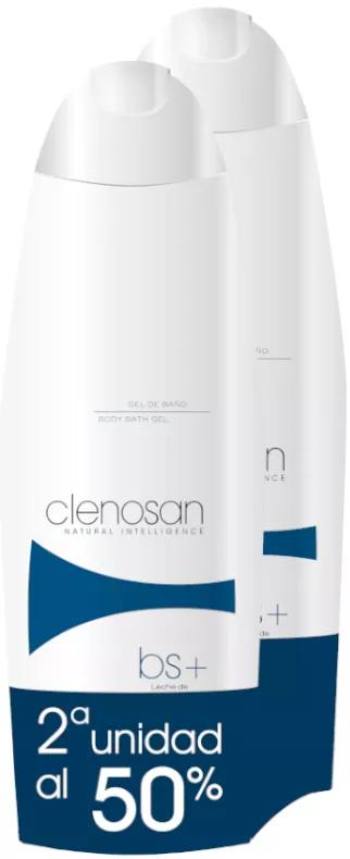 Clenosan bs+ Gel de Banho Leite de Amêndoa 750 ml +750 ml