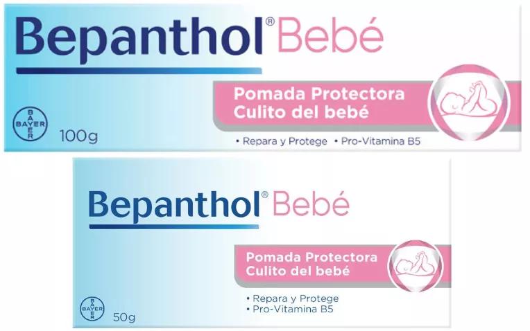 Bepanthol Pomada Protectora Crema Pañal 100 gr + Bepanthol Pomada Protectora Crema Pañal Bebé 50 gr GRATIS