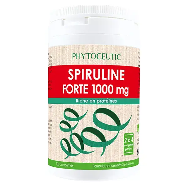 Phytoceutic Spirulina fuerte 1000mg 100 tabletas