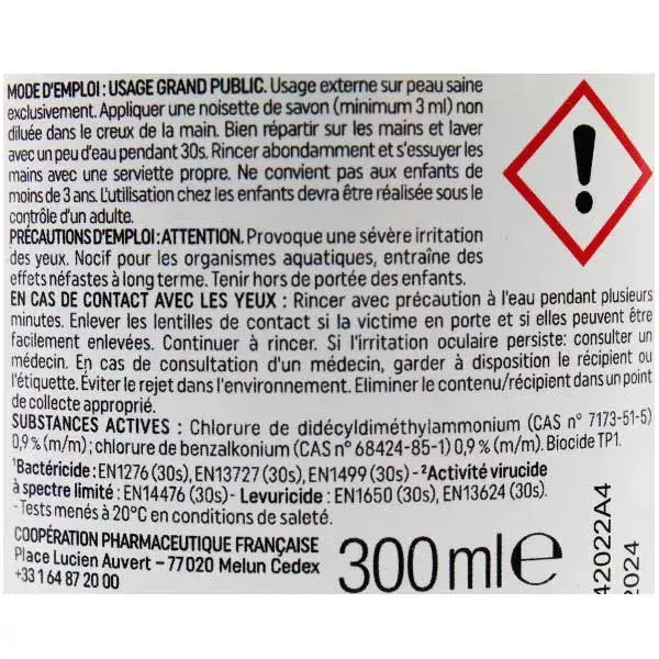 Baccide Savon Anti-Viral Non Parfumé 300ml