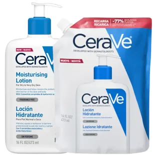 CeraVe Loción Hidratante 473 ml + Recarga