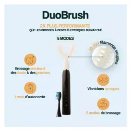 Y-Brush DuoBrush Brosse à dents électrique, brossage rapide en Y et traditionnel