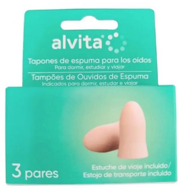 Alvita Foam Ear Plugs 3 Pairs