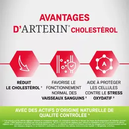 Arterin Cholestérol Avec Actifs d'Origine Naturelle 30 Comprimés