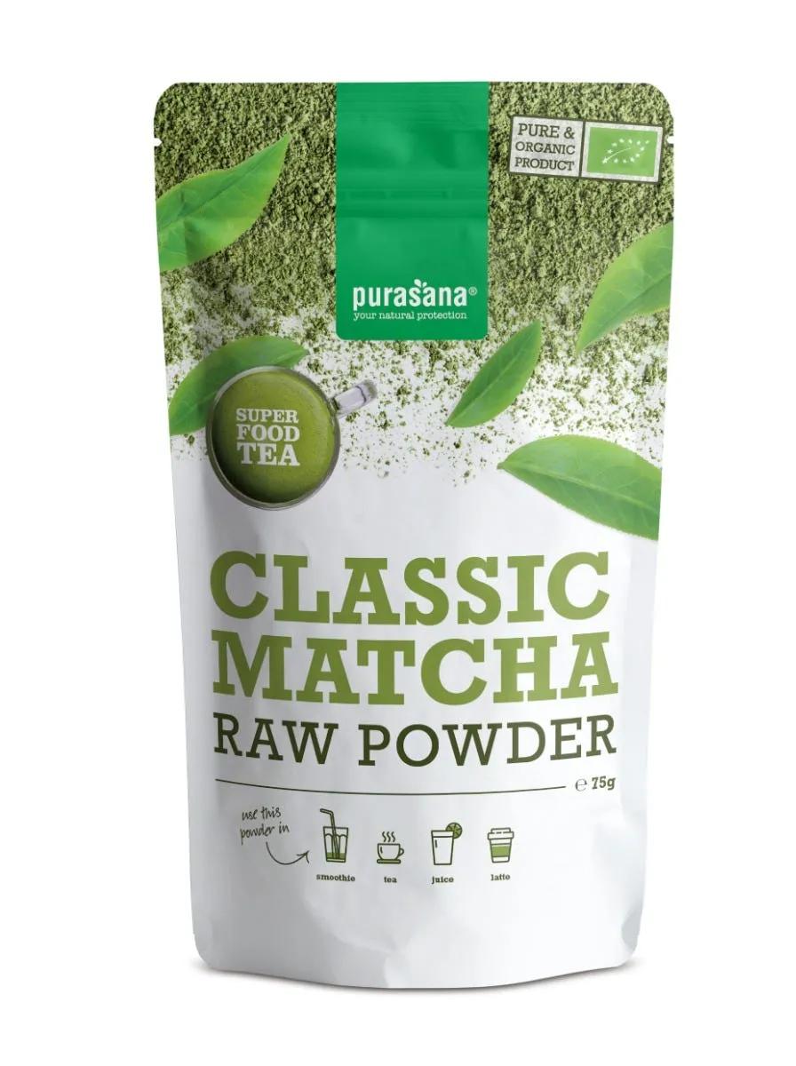 Purasana Vegan Tè Classico Matcha in Polvere Bio 75 g