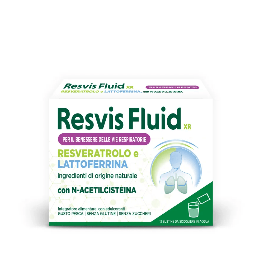 Resvis Fluid XR Alfasigma Integratore Fluidificante 12 Bustine