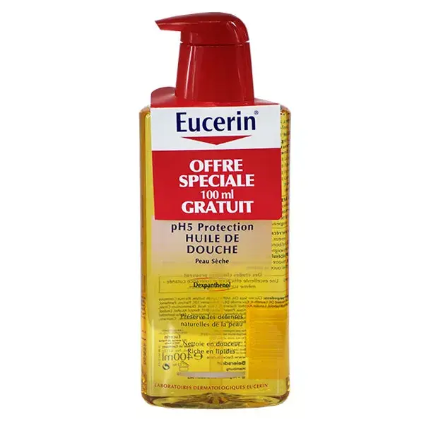Aceite de ducha de EUCERIN pH 5 protección 300 ml + 100 ml gratis