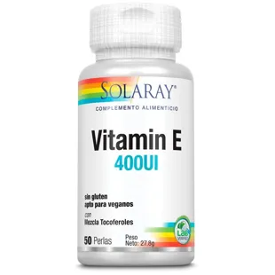 Vitamin E 400 IU Solaray 50 Pearls