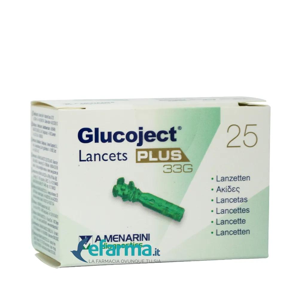 Glucoject Lancets Plus 33G Lancette Pungidito 25 Pezzi