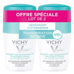 Vichy Deodorante Antitraspirante Roll-on 48H Lotto di 2 x 50ml