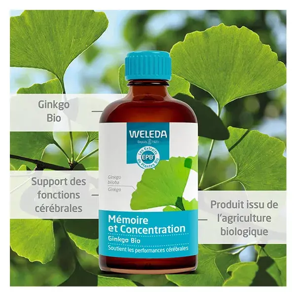 Weleda EPB® Ginkgo Bio - Mémoire et Concentration 100 ml