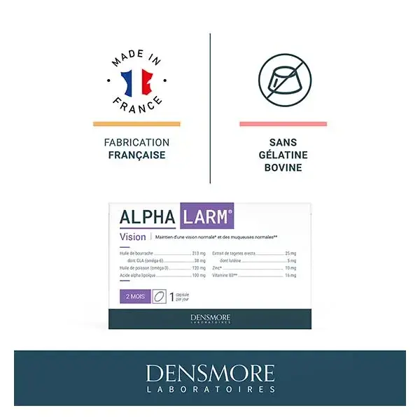 Densmore Alphalarm - Maintien d'une Vision normale - Cure 2 mois