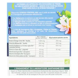 Santarome Bio - Stress Control Bio - Déstresse et apaise - 20 ampoules